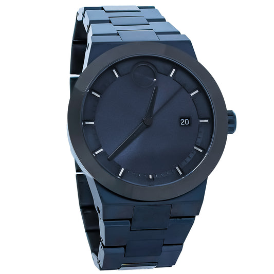 Movado Bold Fusion Mens Blue ION PVD Stainless Quartz Watch 3600852