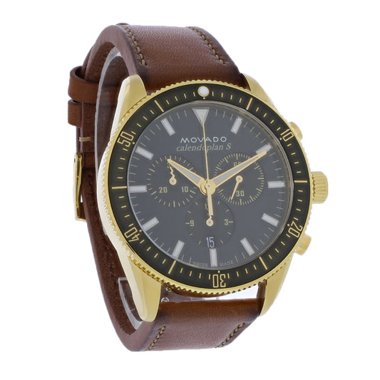 Movado Heritage Calendoplan Mens Chronograph Quartz Watch 3650122