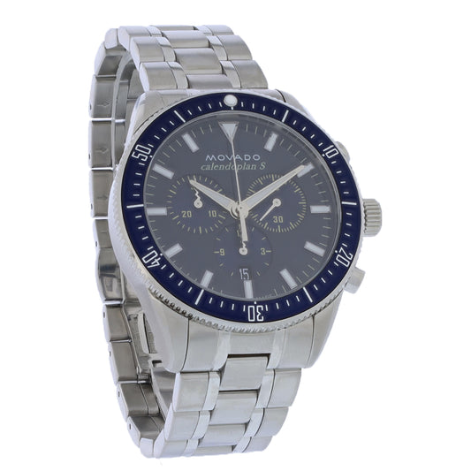 Movado Heritage Calendoplan Mens Chronograph Quartz Watch 3650124