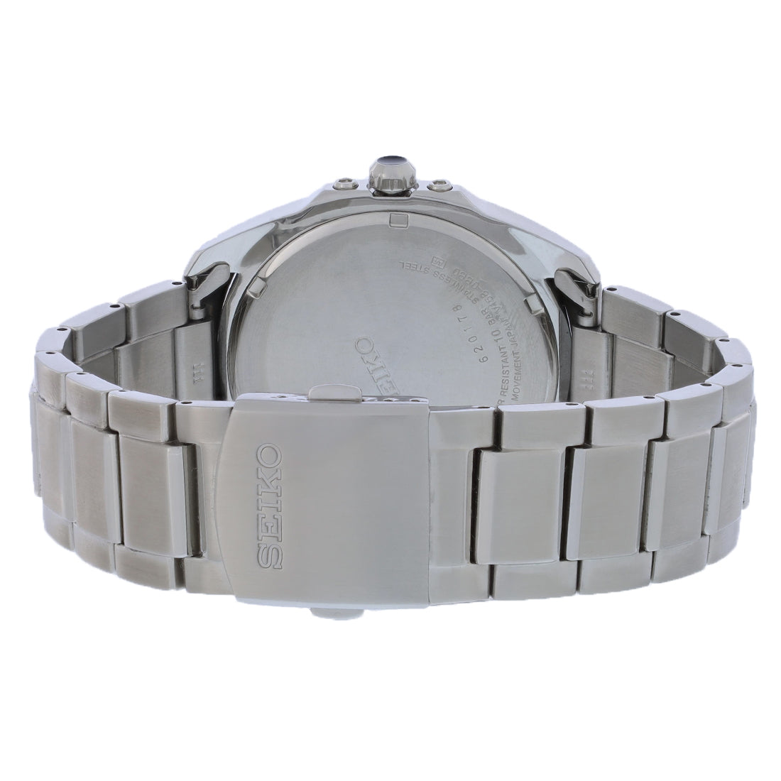 Seiko Recraft Mens Day/Date Stainless Steel Solar Quartz Watch SNE415