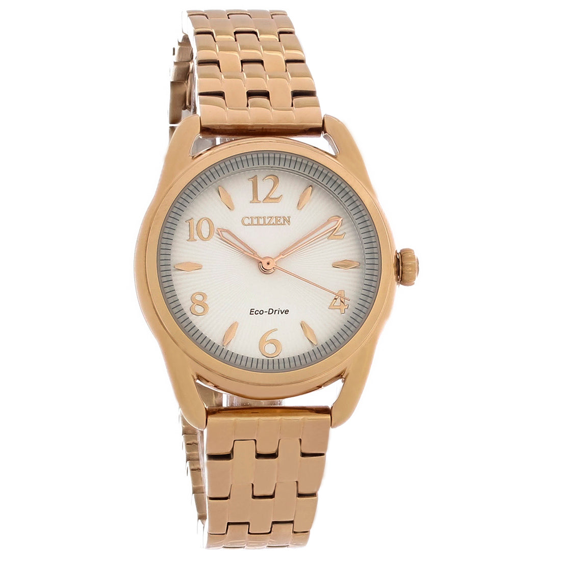 Citizen Eco-Drv Ladies DRIVE LTR Rose Gold Plated Watch FE1213-50A