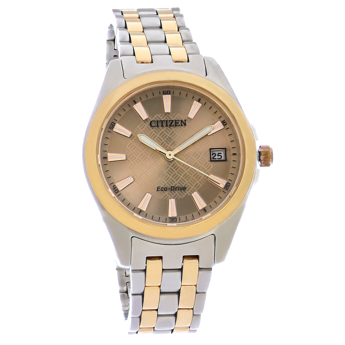 Citizen Eco Drive Corso Ladies 2-Tone Stainless Steel Watch EO1226-59X