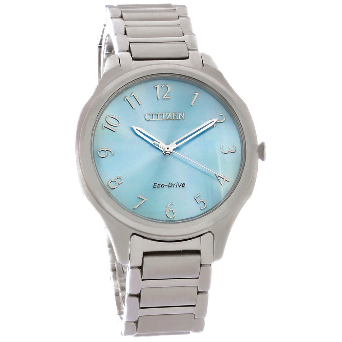 Citizen Eco-Drive Ladies Stainless Steel Blue Dial Watch EM0750-50L