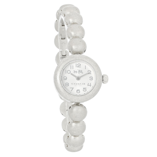 Coach Rivet Ladies Silver Dial Stainless Steel Studded  Watch 14502338