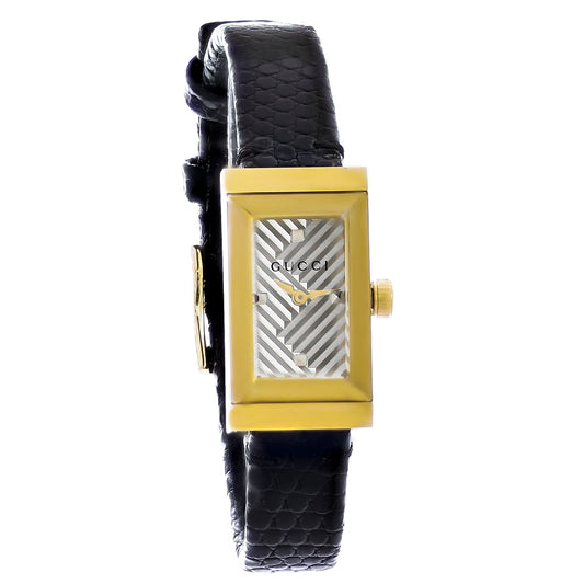 Gucci G-Frame Ladies Gold PVD Stainless Steel Quartz Watch YA147507