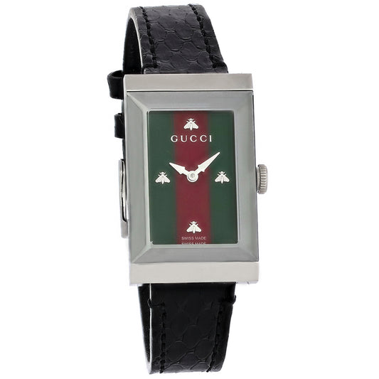 Gucci G-Frame Ladies Red & Green MOP Dial Swiss Quartz Watch YA147403
