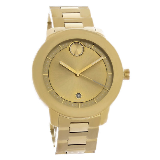 Movado Bold Verso Series Ladies Gold Tone Stainless Steel Quartz Watch 3600750