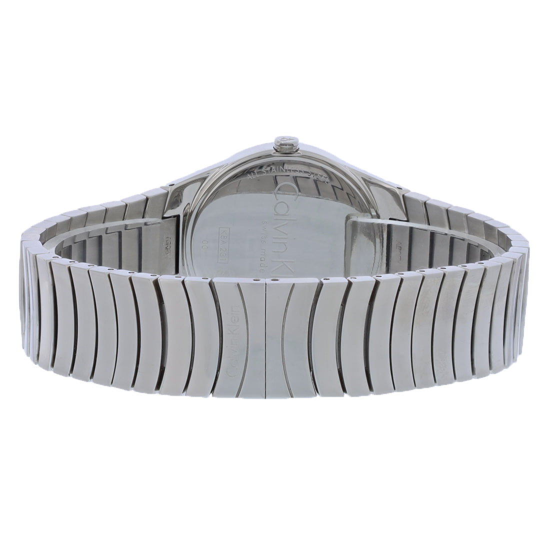 Calvin Klein Whirl Ladies Stainless Silver Dial Swiss Quartz Watch K8A23146