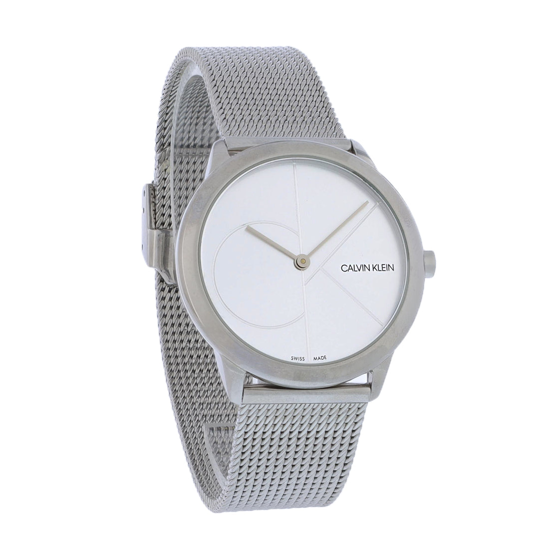 Calvin Klein Minimal Ladies Stainless Steel Silver Dial Quartz Watch K3M2212Z
