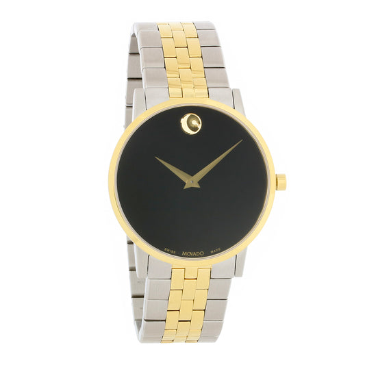 Movado Museum Classic Mens Two Tone Stainless Steel Quartz Watch 0607200