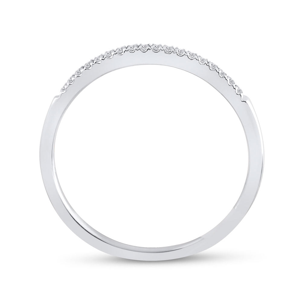 14k White Gold Round Diamond Teardrop Cluster 3-Piece Bridal Wedding Ring Band Set 1/2 Cttw
